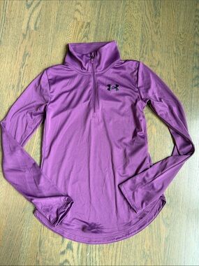 Under Armour Purple Quarter-Zip Performance Top